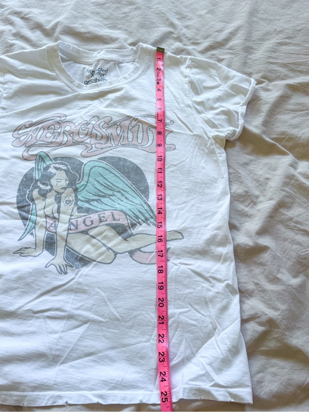 Recycled Karma Distressed Angel Aerosmith Tee - Picture 8 of 9